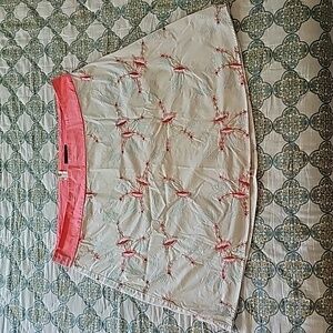 Torrid Women's Orange Trim Foral Embroidered Skirt Size 18